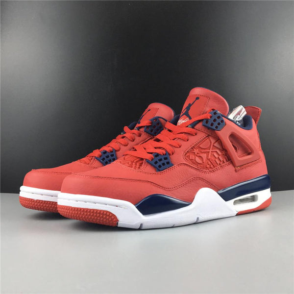 Nike Air Jordan 4 Retro FIBA Gym Red Men Shoes Sale Size US 7, 8, 8.5, 9, 10, 11, 12, 13