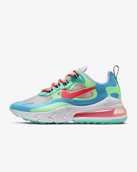 Nike Air Max 270 React 'Electro Green Lagoon' Sneaker Shoes Sale Men Size 5.5 - 11