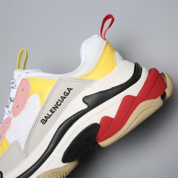 Balenciaga Triple S Trainer  'White Yellow' 2018 Shoes Sneaker Sale Men Women Size 35-45