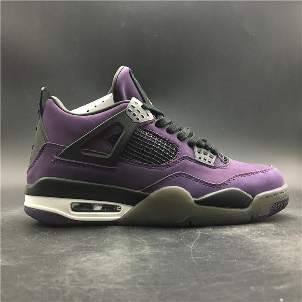 Nike Air Jordan 4 Retro Travis Scott Purple Dynasty Var Red Black Men Shoes Sale Size US 7, 8, 8.5, 9, 10, 11, 12, 13