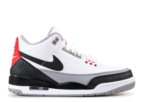 Nike Air Jordan 3 Retro NRG Tinker White Black Red Men Shoes Sale Size US 7, 8, 8.5, 9, 10, 11, 12, 13