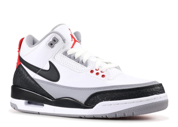 Nike Air Jordan 3 Retro NRG Tinker White Black Red Men Shoes Sale Size US 7, 8, 8.5, 9, 10, 11, 12, 13