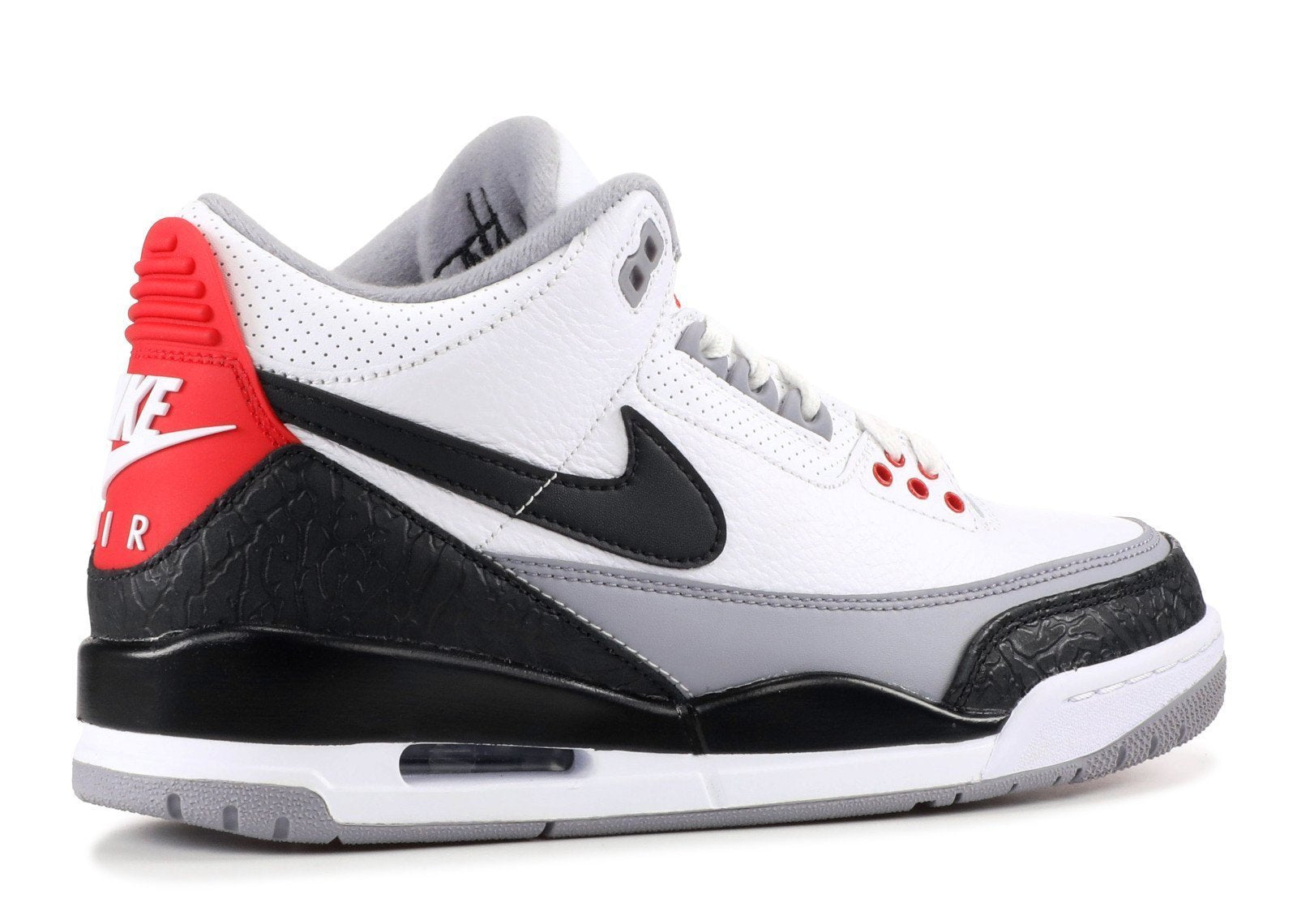 Nike Air Jordan 3 Retro NRG Tinker White Black Red Men Shoes Sale Size US 7, 8, 8.5, 9, 10, 11, 12, 13