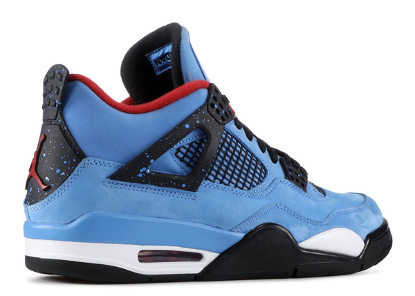Nike Air Jordan 4 Retro Travis Scott "CACTUS JACK" Houston Oilers Blue Men Shoes Sale Size US 7, 8, 8.5, 9, 10, 11, 12, 13