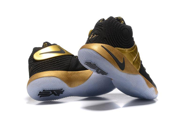 Nike Kyrie 2 Black Gold Men Basketball Shoes Sale Size US 7,8,8.5,9.5,10,11,12