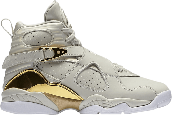 Nike Air Jordan 8 Retro C&C BG 'Trophy' Grey Gold Sneaker Shoes Sale Men Size 8-13
