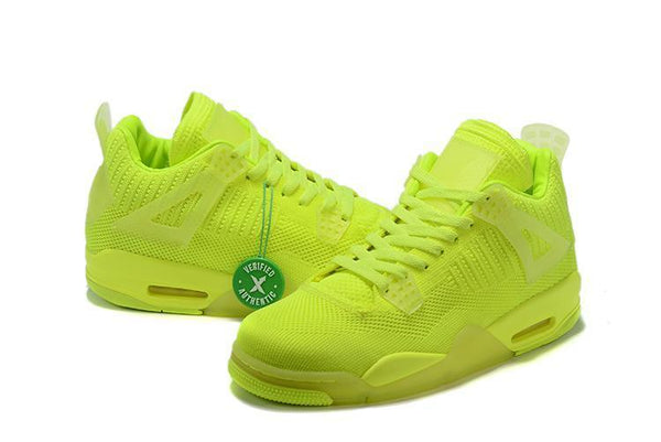 Nike Air Jordan 4 Flyknit 'VOLT' Basketball Men Sale Shoes Sneaker Size US 7 - 13