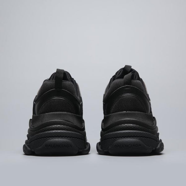 Balenciaga Triple S Trainer 'All Black Distressed' Shoes Sneaker Sale Men Women Size 35-45