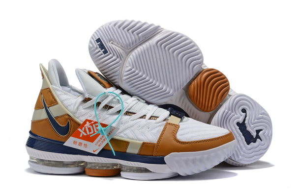 Nike Lebron XVI 16 SB White Brown Sneaker Shoes Sale Men Size 7-13