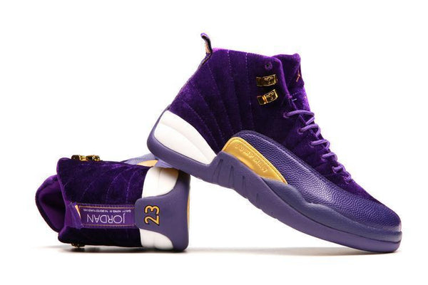 Nike Air Jordan 12 Retro Purple Velvet Shoes Basketball Men Sale Size US 7 - 13