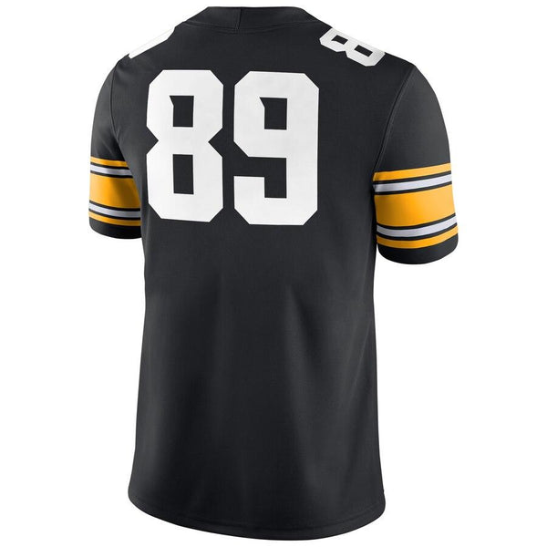 #89 Iowa Hawkeyes Game Jersey – Black 2019