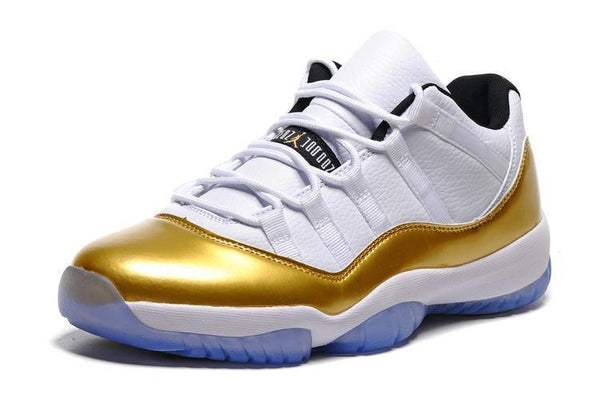 Nike Air Jordan 11 Retro Low White Metallic Gold Coin Basketball Men Size US 7 - 13
