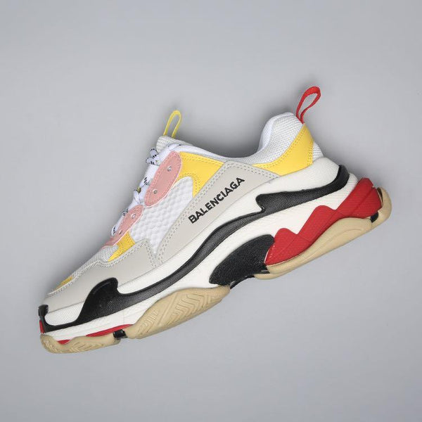Balenciaga Triple S Trainer  'White Yellow' 2018 Shoes Sneaker Sale Men Women Size 35-45