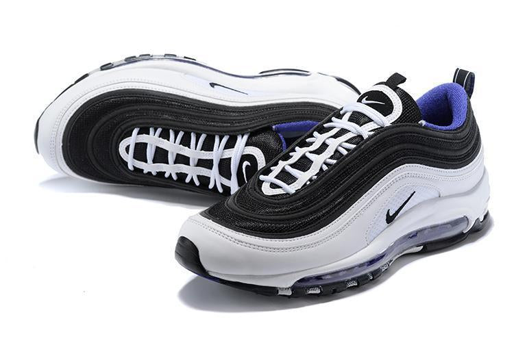 Nike Air Max 97 Black White Blue Shoes Sale Size US 7, 8, 8.5, 9, 10, 11