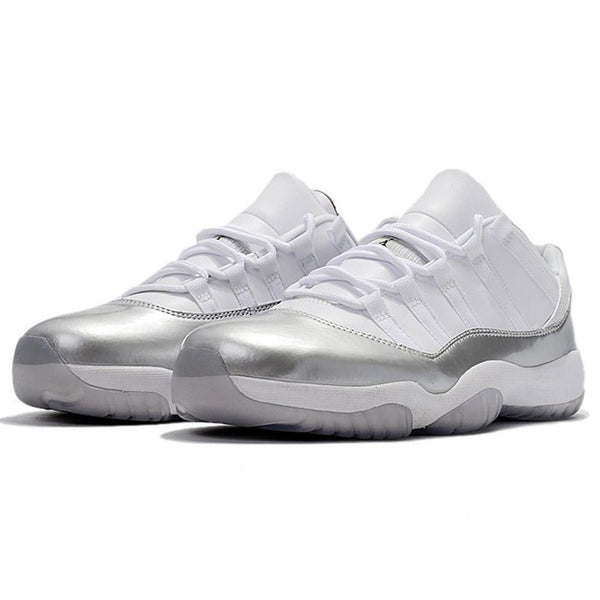 Nike Air Jordan 11 Retro Low White Metallic Silver Basketball Men Size US 7 - 13