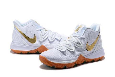 Kyrie 5 GS 'Irish' White Gold Basketball Shoes Men Sale Size US 7,8,8.5,9.5,10,11,12