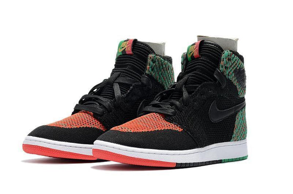 Nike Air Jordan 1 High Retro Flyknit BHM Shoes Basketball Men Size US 7 - 13