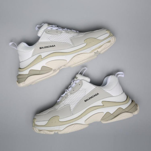 Balenciaga Triple S Trainer 'White Tan' Shoes Sneaker Sale Men Women Size 35-45