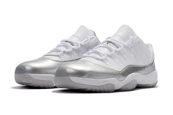 Nike Air Jordan 11 Retro Low White Metallic Silver Basketball Men Size US 7 - 13
