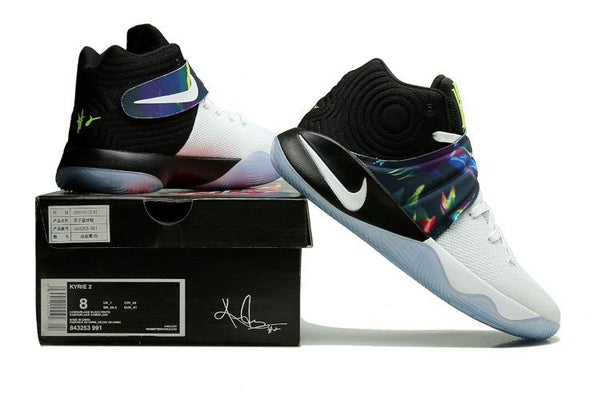 Nike Kyrie 2 Parade White Black Men Basketball Shoes Sale Size US 7,8,8.5,9.5,10,11,12