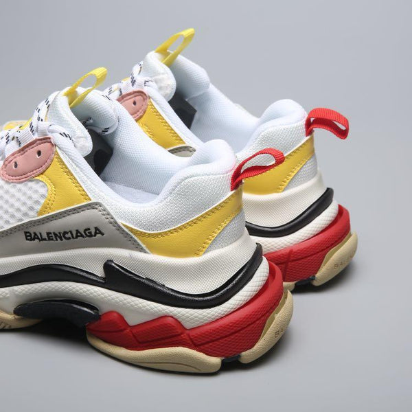 Balenciaga Triple S Trainer  'White Yellow' 2018 Shoes Sneaker Sale Men Women Size 35-45