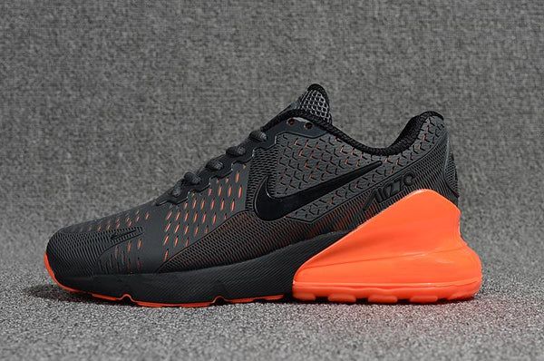 Nike Air Max 270 Black Orange Sneaker Shoes Sale Men Women Size 5.5 - 11