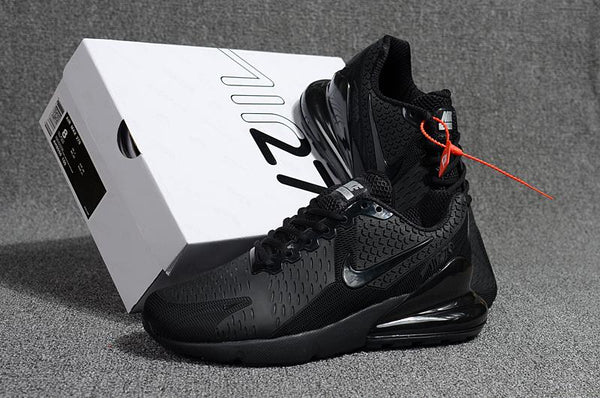 Nike Air Max 270 All Black Sneaker Shoes Sale Men Women Size 5.5 - 11
