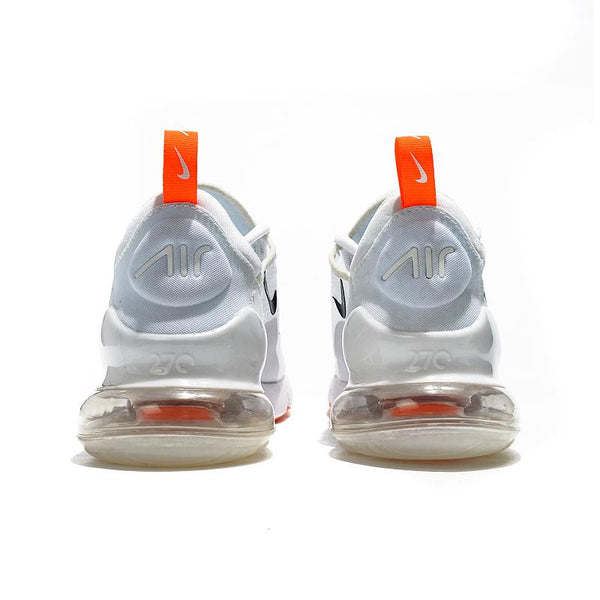 Nike Air Max 270 React White Orange Sneaker Shoes Sale Men Women Size 5.5 - 11