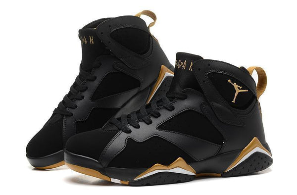 Nike Air Jordan 7 Black Gold Shoes Basketball Men Size US 7 - 13