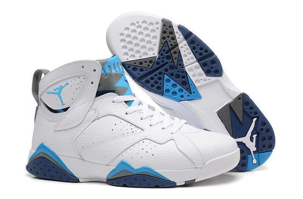 Nike Air Jordan 7 Retro White Blue Shoes Basketball Men Size US 7 - 13