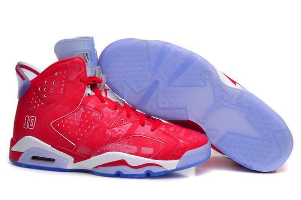 Nike Air Jordan 6 Retro Slam Dunk Red Shoes Sale Size US 7, 8, 8.5, 9, 10, 11, 12, 13