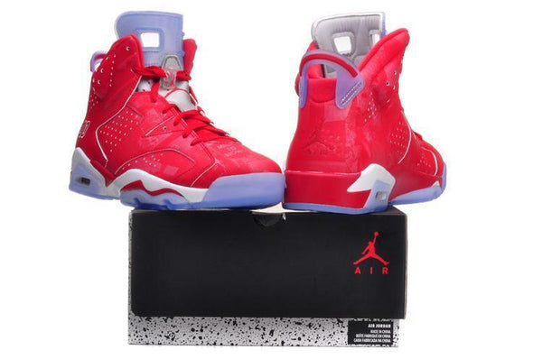 Nike Air Jordan 6 Retro Slam Dunk Red Shoes Sale Size US 7, 8, 8.5, 9, 10, 11, 12, 13