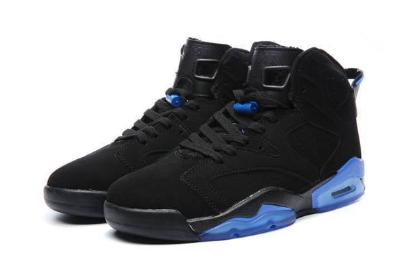 Nike Air Jordan 6 Retro Black Blue Men Shoes Sale Size US 7, 8, 8.5, 9, 10, 11, 12, 13