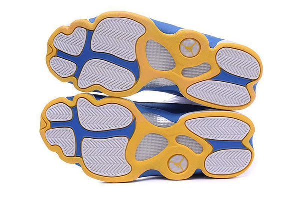 Nike Air Jordan Men 13 Retro White/Blue/Yellow Basketball Men Size US 7 - 13