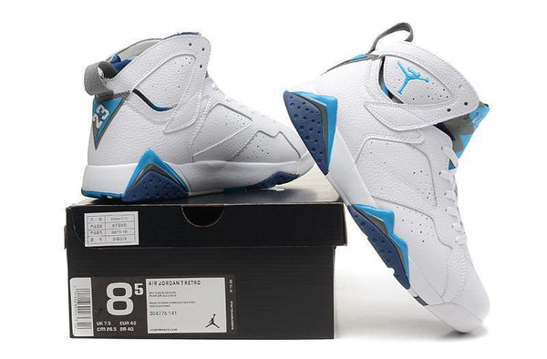 Nike Air Jordan 7 Retro White Blue Shoes Basketball Men Size US 7 - 13