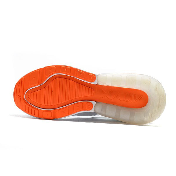 Nike Air Max 270 React White Orange Sneaker Shoes Sale Men Women Size 5.5 - 11