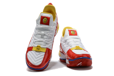 Nike Lebron XVI 16 SB White Red Yellow Sneaker Shoes Sale Men Size 7-13