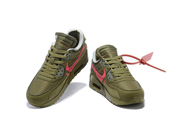 OFF-WHITE x Nike Air Max 90 'Olive' Shoes Sneaker Sale Men Size US 7, 8, 8.5, 9, 10, 11