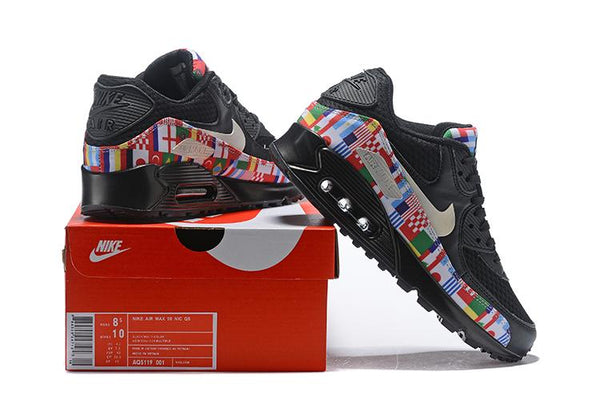 Nike Air Max 90 'One World Black' Shoes Sneaker Sale Men Size US 7, 8, 8.5, 9, 10, 11