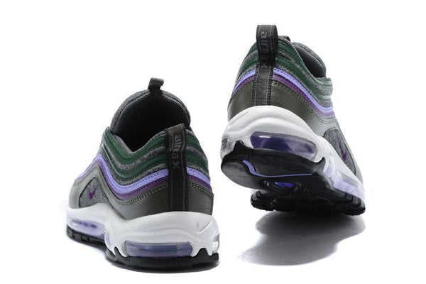 Nike Air Max 97 Carbon Grey Dk Purple T Purple  Shoes Sale Men Size US 7, 8, 8.5, 9, 10, 11