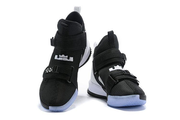 Nike Lebron Soldier XIII 13 Black White Men Sneaker Shoes Sale Size US7,8,8.5,9,10,11,12