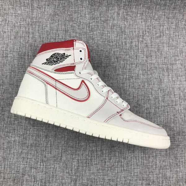 Nike Air Jordan 1 High Retro OG White Red Shoes Basketball Men Size US 7 - 13