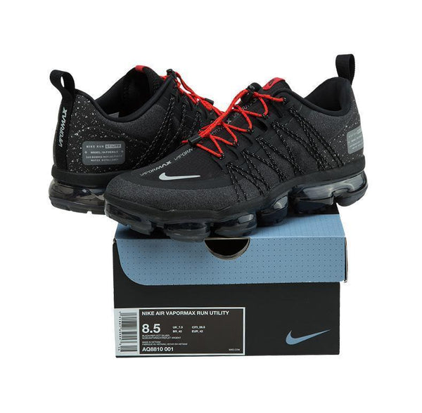 Nike Air Vapormax Run Utility Black Red Shoes Sneakers Men Sale Size US 7, 8, 8.5, 9, 10, 11
