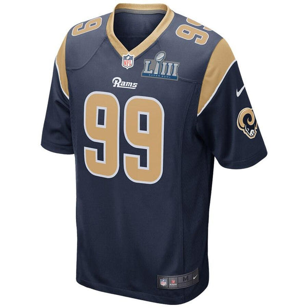 Aaron Donald Los Angeles Rams Super Bowl LIII Bound Game Jersey – Navy 2019