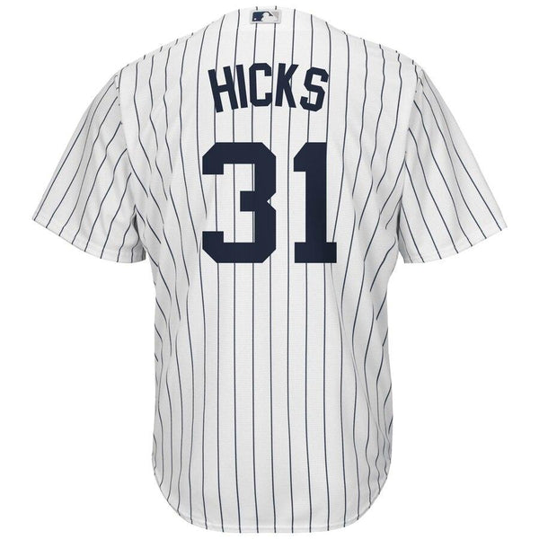 Aaron Hicks New York Yankees Majestic Home Cool Base Replica Player Jersey - White 2019