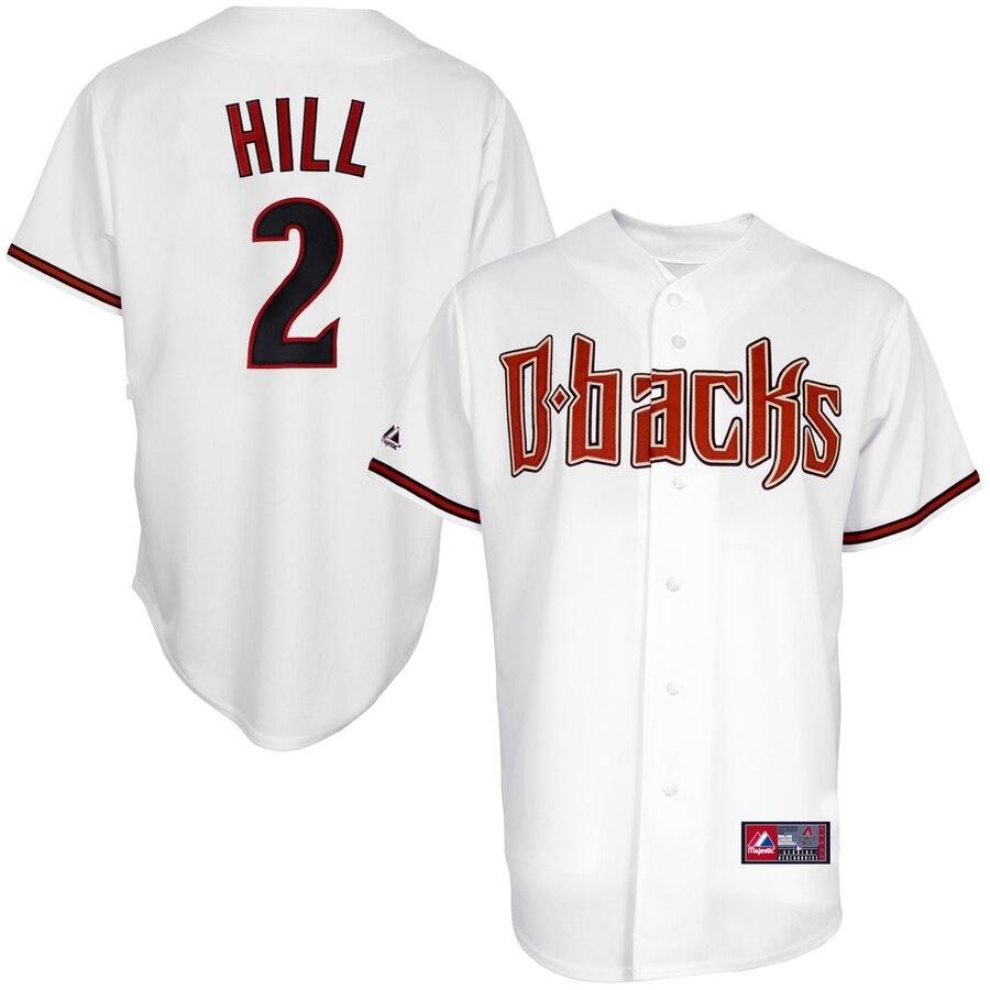 Aaron Hill Arizona Diamondbacks Majestic Home Replica Player Jersey - White 2019