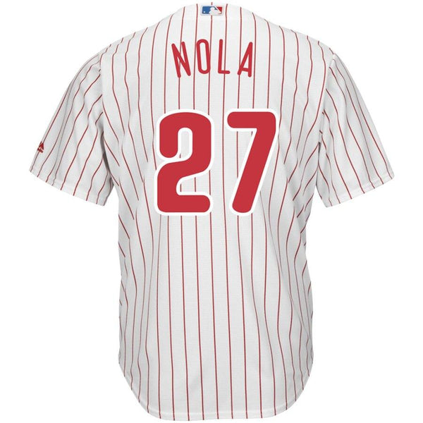 Aaron Nola Philadelphia Phillies Majestic Official Cool Base Player Jersey - White 2019