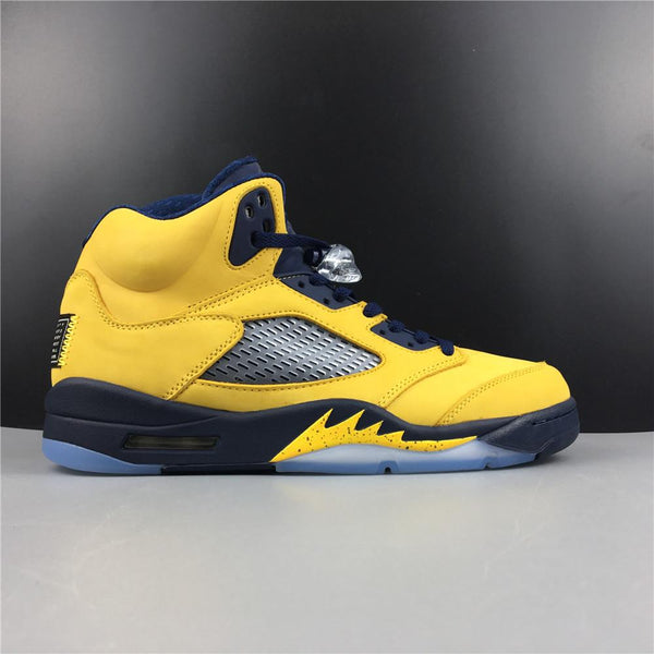 Nike Air Jordan 5 Retro 'Michigan' Men Shoes Sale Sneaker Size US 7, 8, 8.5, 9, 10, 11, 12, 13