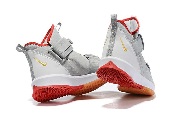 Nike Lebron Soldier XIII 13 Grey White Men Sneaker Shoes Sale Size US7,8,8.5,9,10,11,12