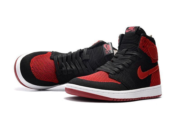 Nike Air Jordan 1 High Retro Flyknit Red Shoes Basketball Men Size US 7 - 13